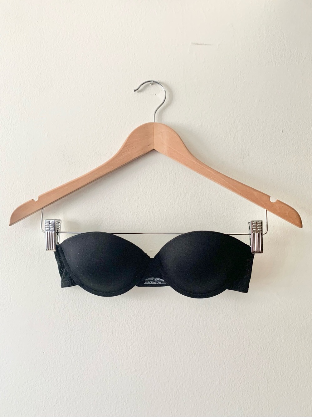NEW Lulalu Black Strapless Push Up Bra